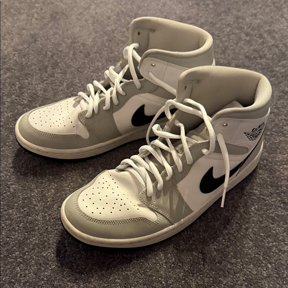 Nike Women’s Black, Gray, and White High-Top Sneakers